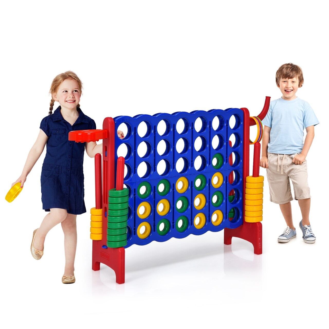 2.5Ft 4-to-Score Giant Game Set Perfect for Indoor-Outdoor Use